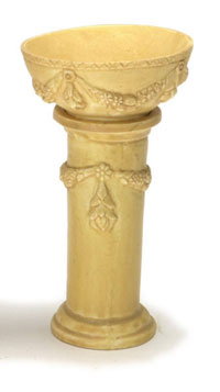 Dollhouse Miniature Victorian Bird Bath, Tan, 2 Sets Dollhouse Miniature Victorian Bird Bath, Tan, 2 Sets